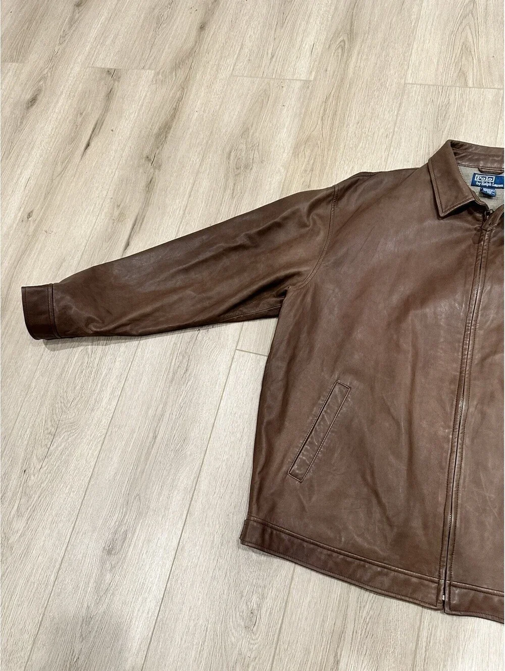 Polo Ralph Lauren 2XL Brown Glove Soft Leather Jacket